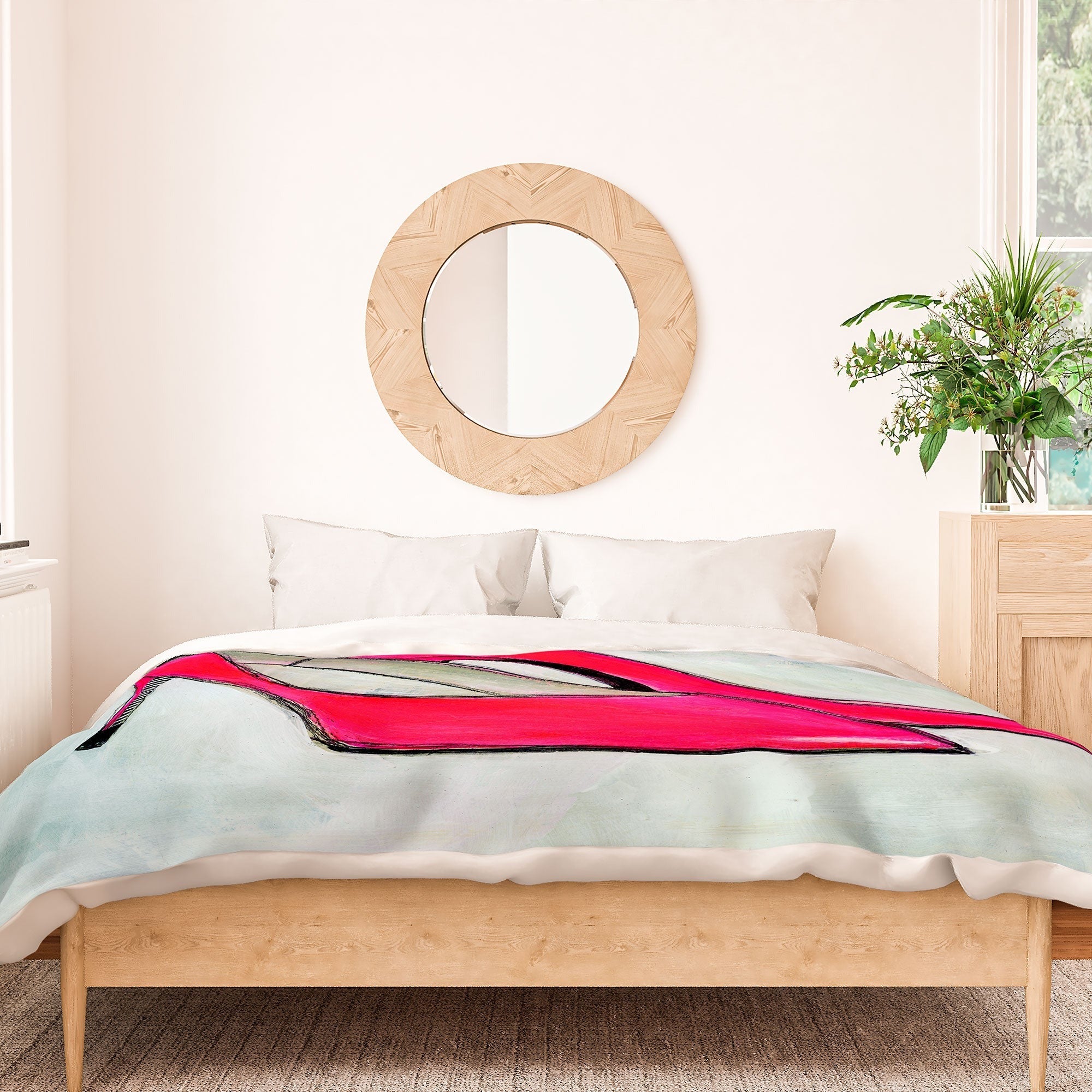 Sophia Buddenhagen Neon Walk Duvet Cover