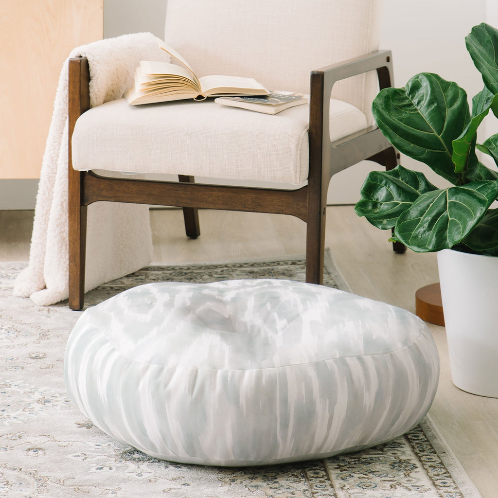 Jacqueline Maldonado Watercolor Wood Grain Floor Pillow Round