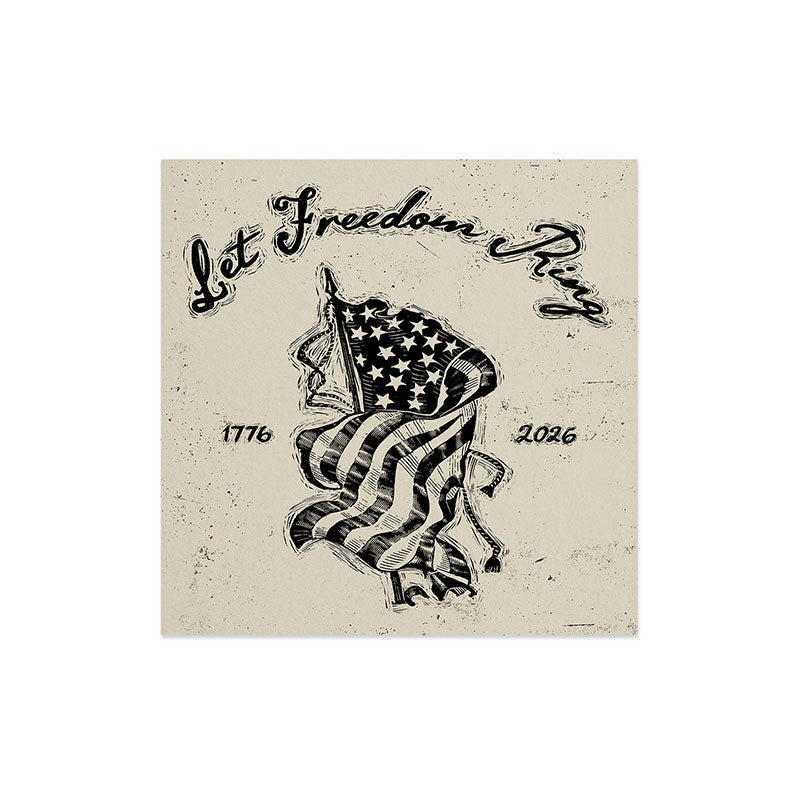 DENY Designs Let Freedom Ring Block Art Print