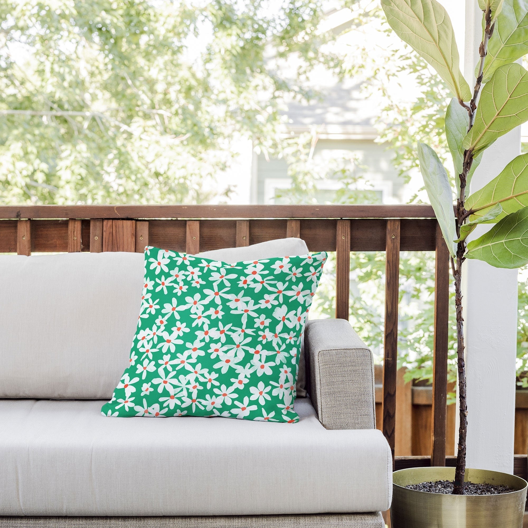Garima Dhawan wildflowers 15 Outdoor Throw Pillow