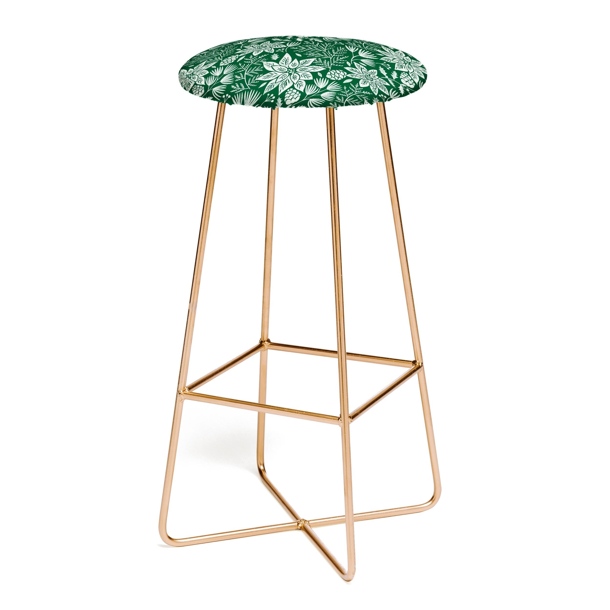Pimlada Phuapradit Christmas Poinsettia Bar Stool