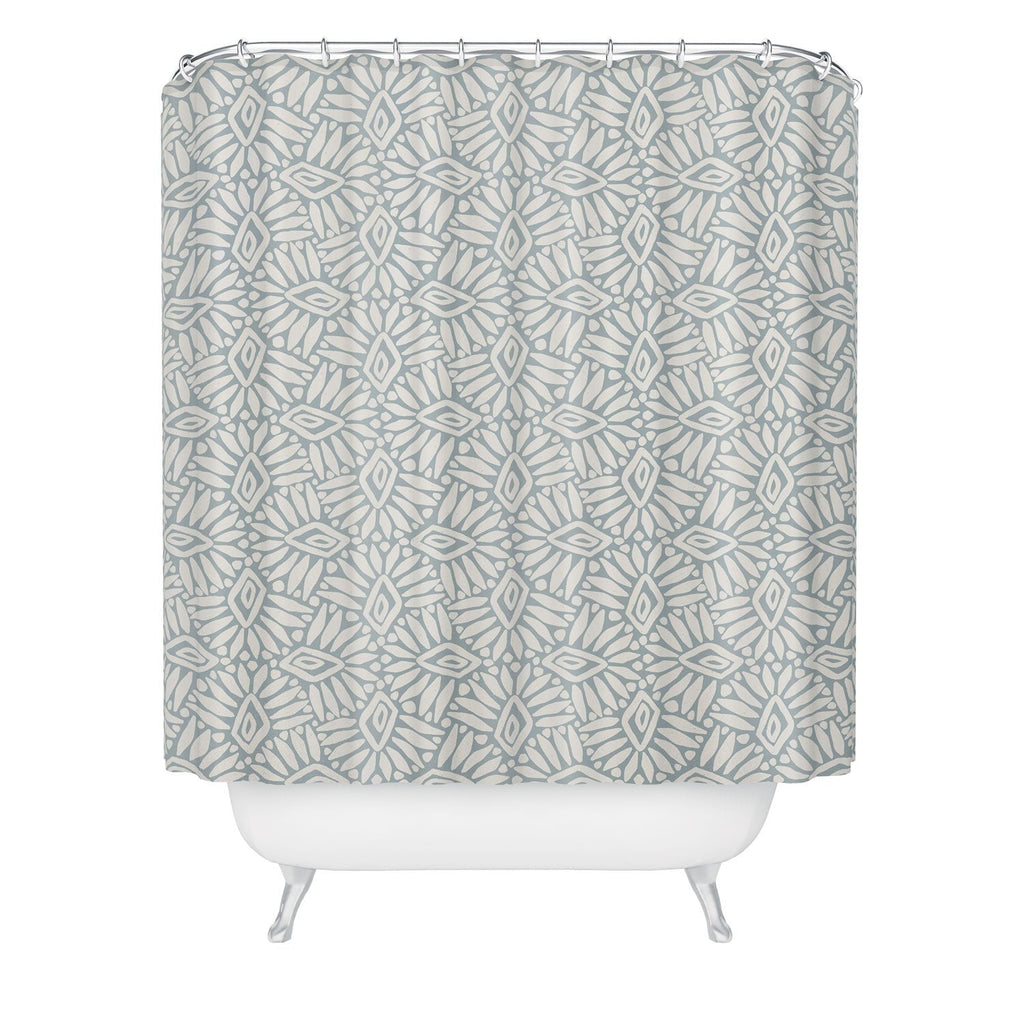 CoastL Studio Palm Ogee Shower Curtain