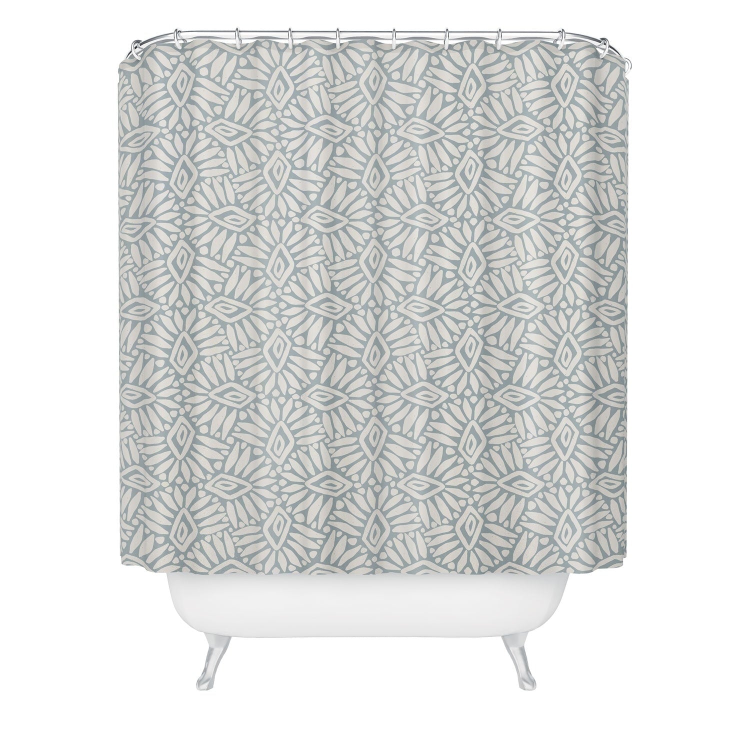 CoastL Studio Palm Ogee Shower Curtain