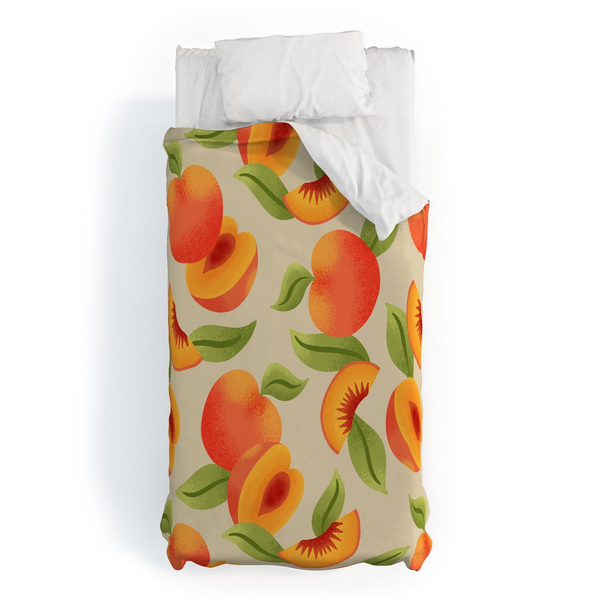 Jessica Molina Peach Pattern Duvet Cover