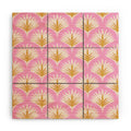 Jennifer Labre Pink Palmetto Wood Wall Mural