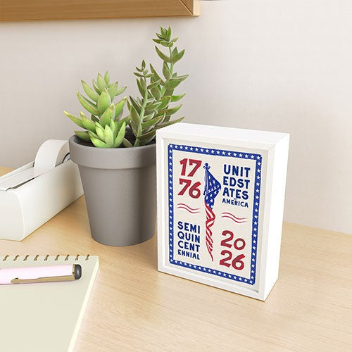 DENY Designs Retro 76 26 Framed Mini Art Print