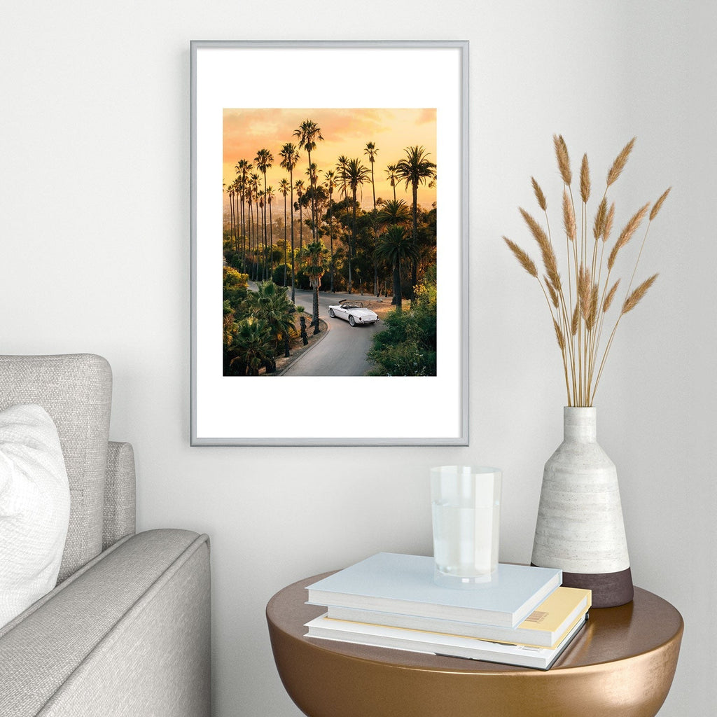 Gal Design Sunset Blvd Metal Framed Art Print
