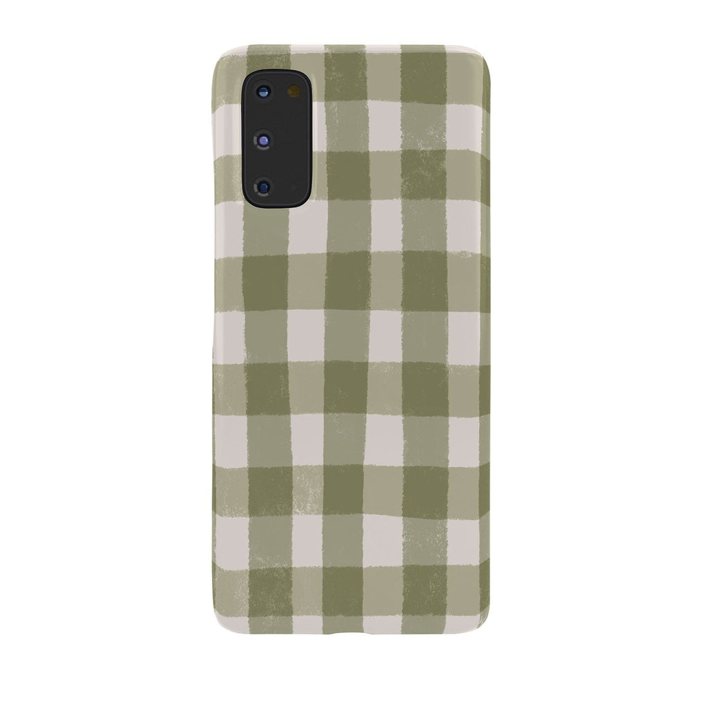 Menina Lisboa Rustic Green Plaid Phone Case