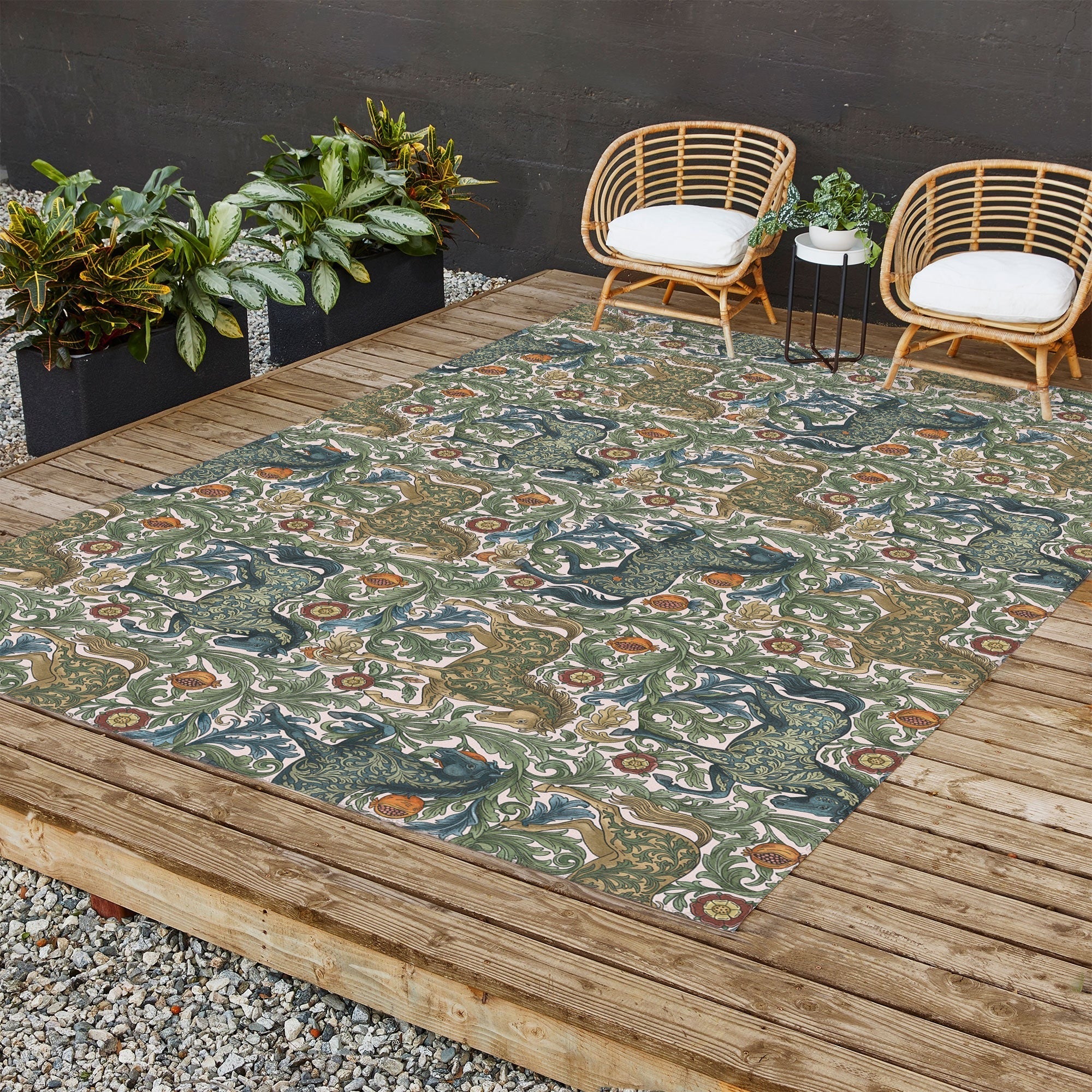 Marta Barragan Camarasa Renaissance Horse Garden Outdoor Rug