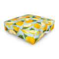 Jessica Molina Lemon Pattern on Sky Blue Outdoor Floor Cushion