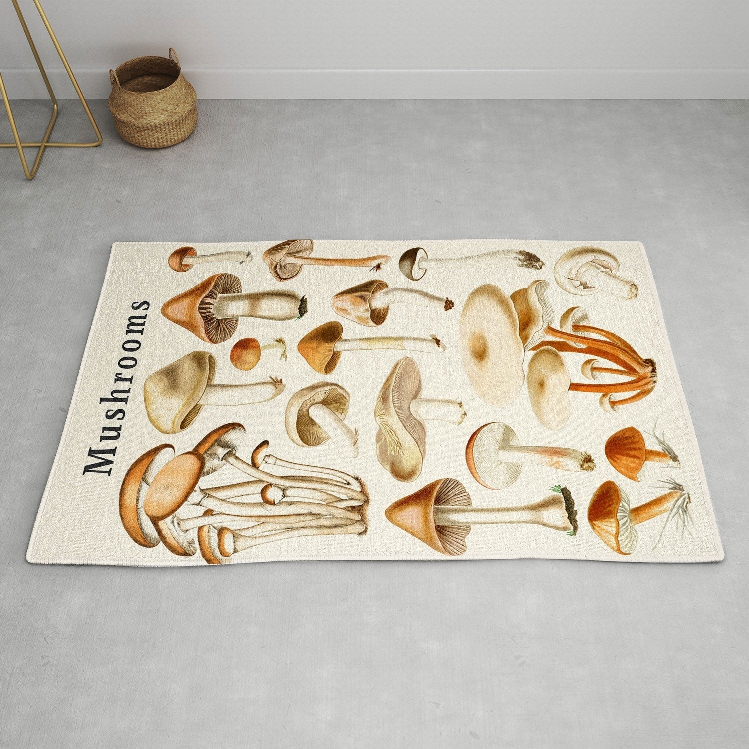 Gal Design Mushrooms Collection Area Rug