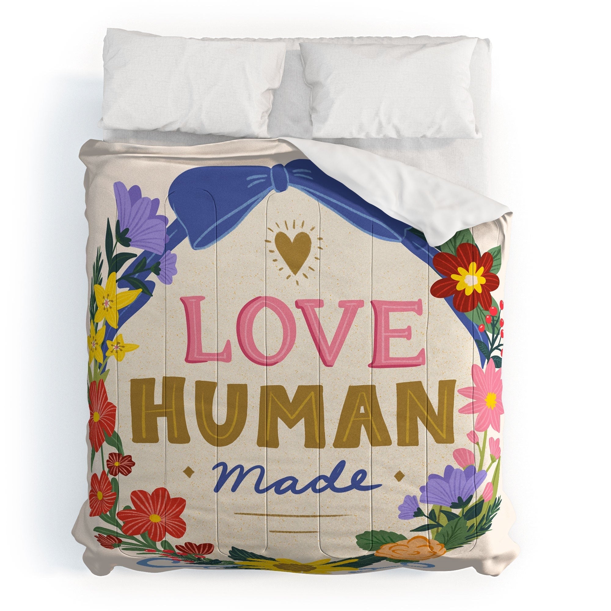 Design by Spark Love Human Made Floral Wreath Comforter
