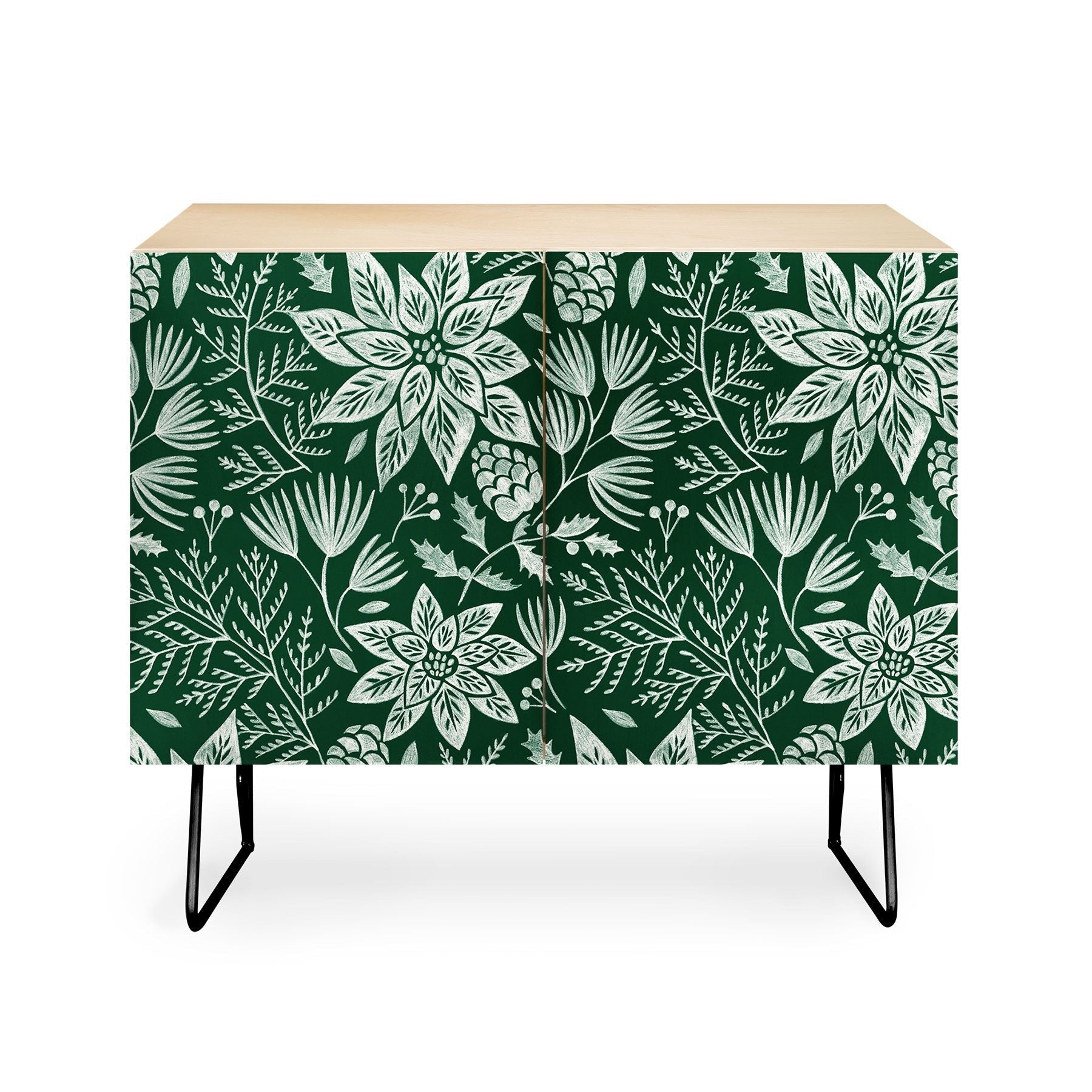 Pimlada Phuapradit Christmas Poinsettia Credenza