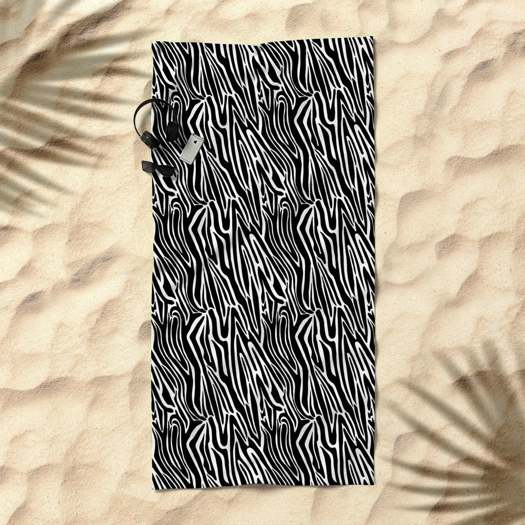 Jennifer Labre Wild Zebra Beach Towel