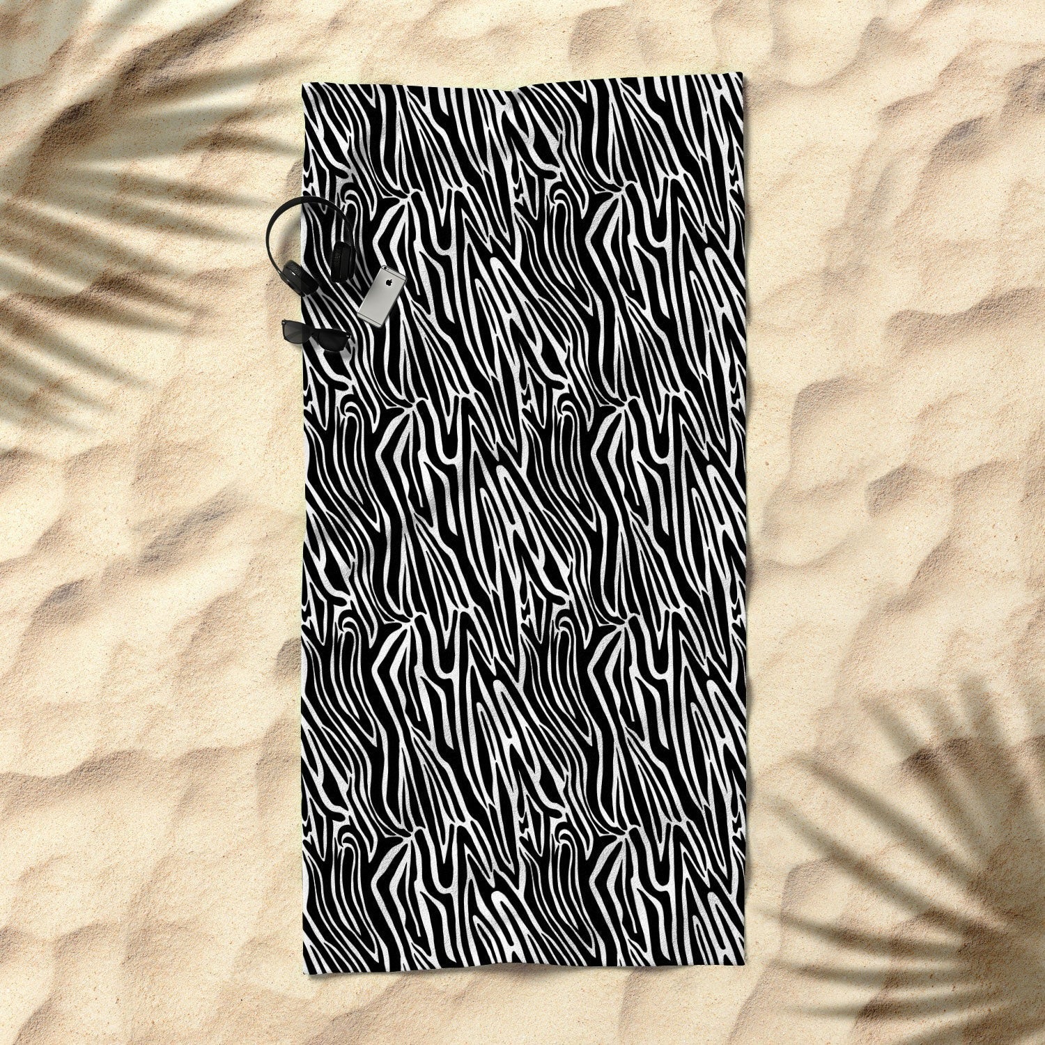 Jennifer Labre Wild Zebra Beach Towel