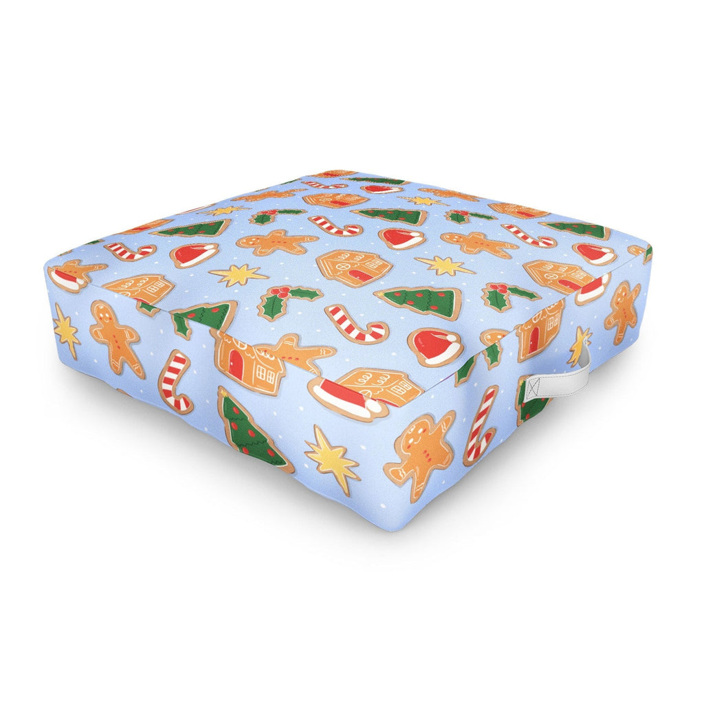 Love_Ryming Christmas Cookies Outdoor Floor Cushion