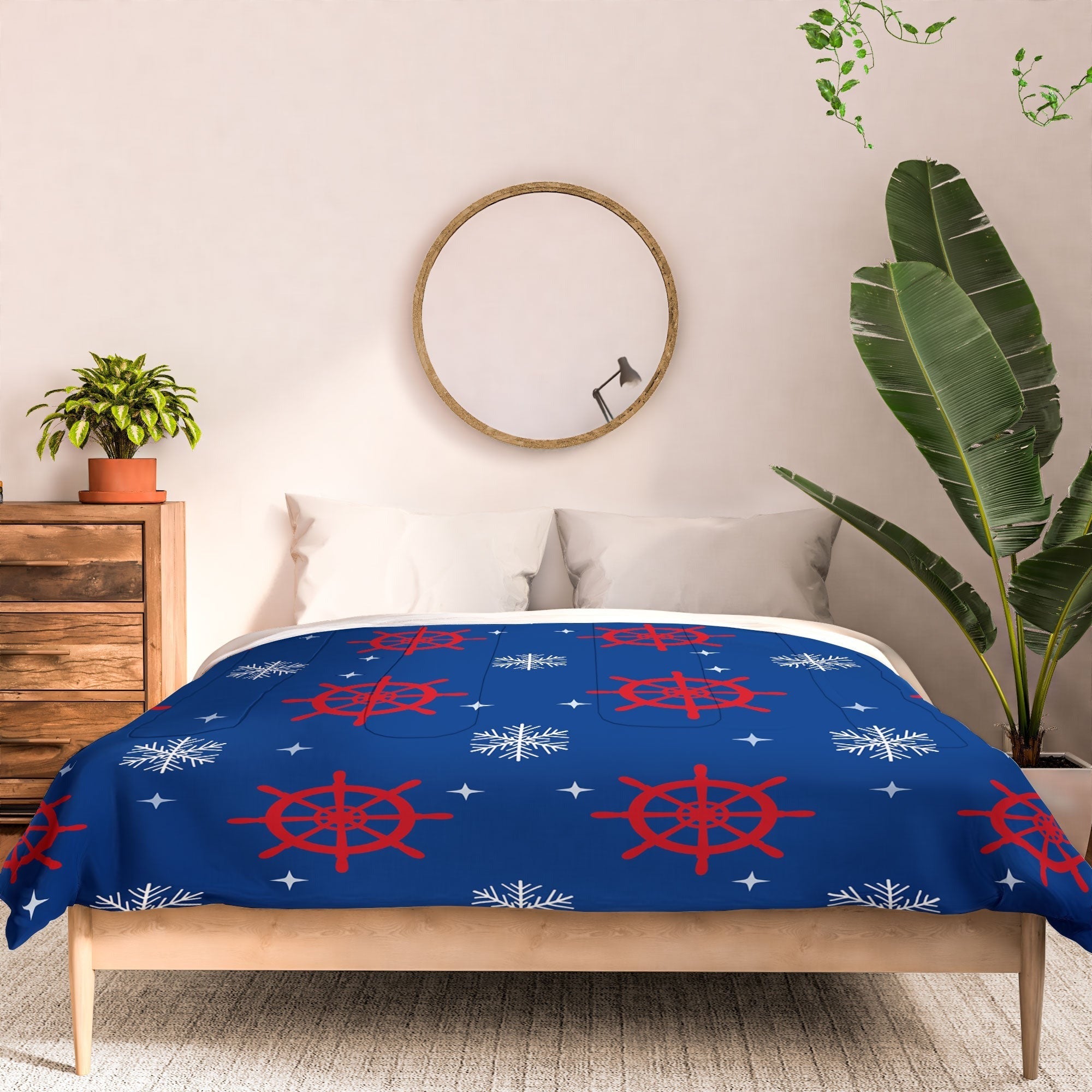 Design by Spark Holiday Helms and Snowflakes Comforter