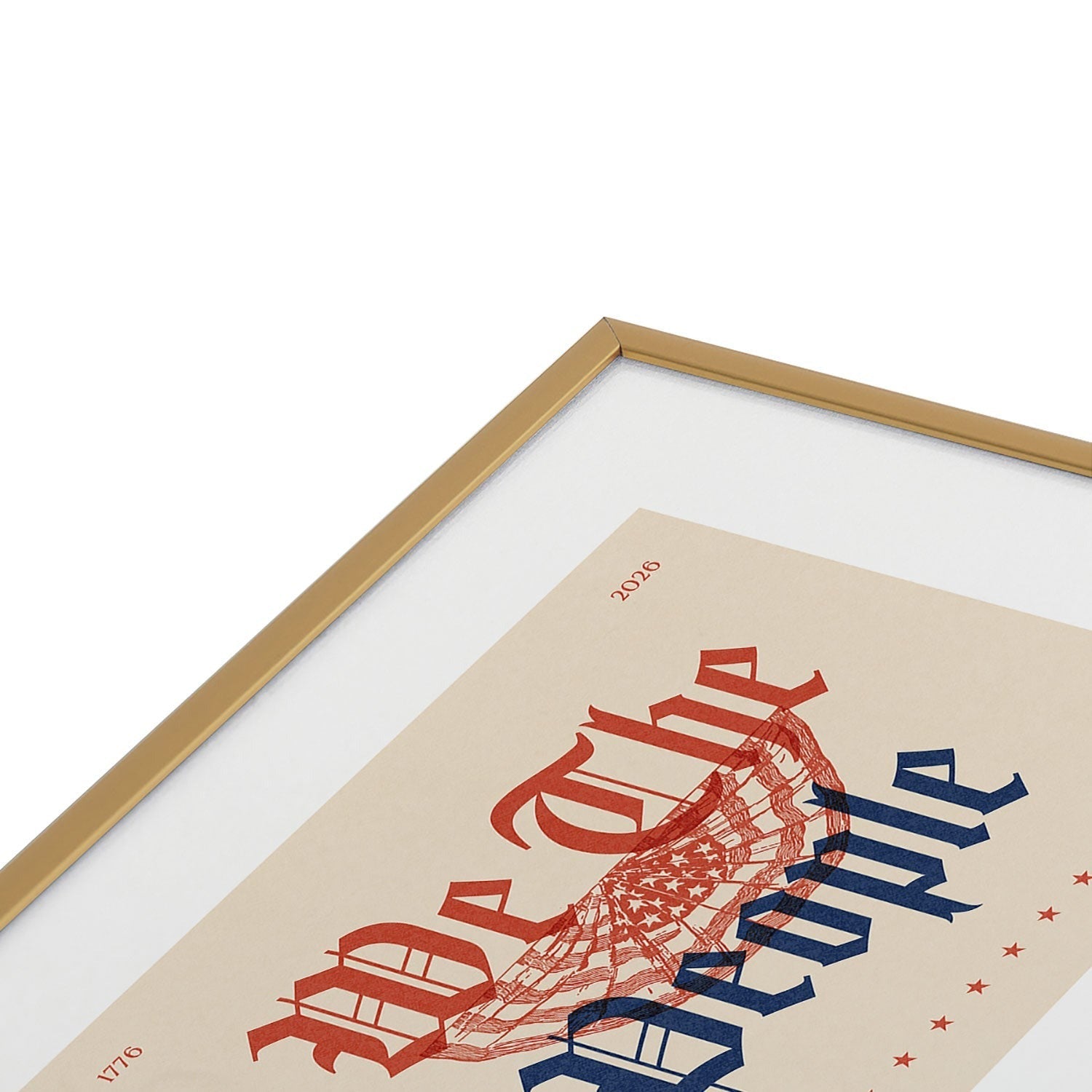 DENY Designs We The People ii Metal Framed Art Print