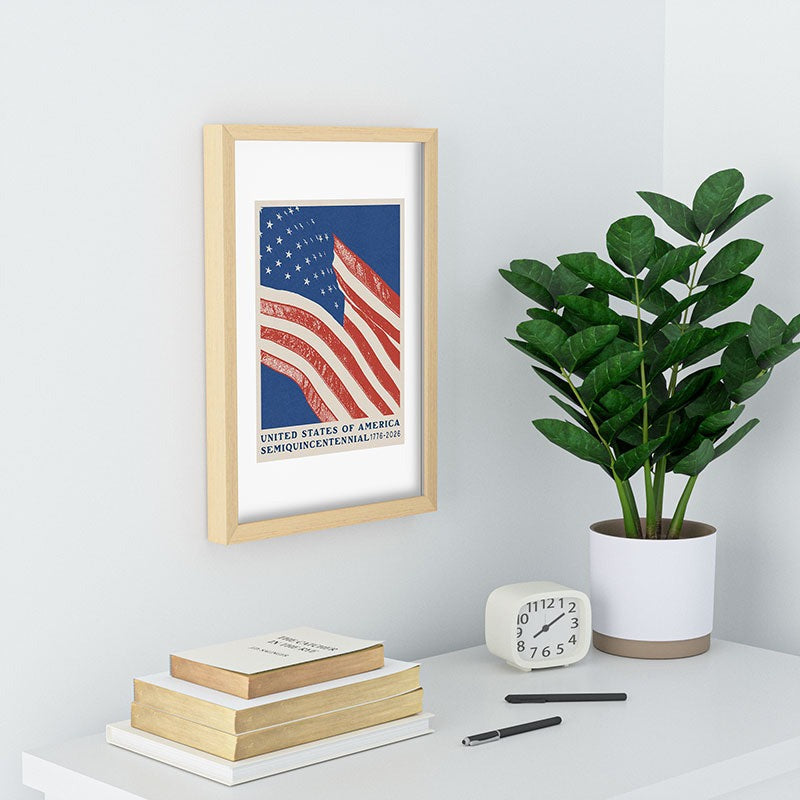 DENY Designs Stars n Stripes Semiquincentennial Recessed Framing Rectangle