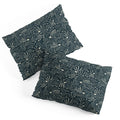 Little Om Pattern Shooting Stars blue Pillow Shams