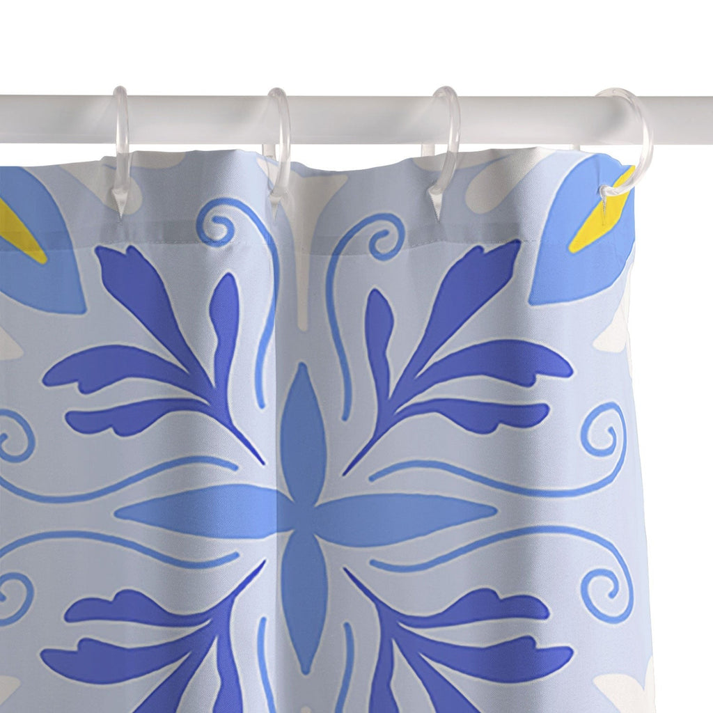 Design by Spark Dolce Vita Flourish Tile Shower Curtain