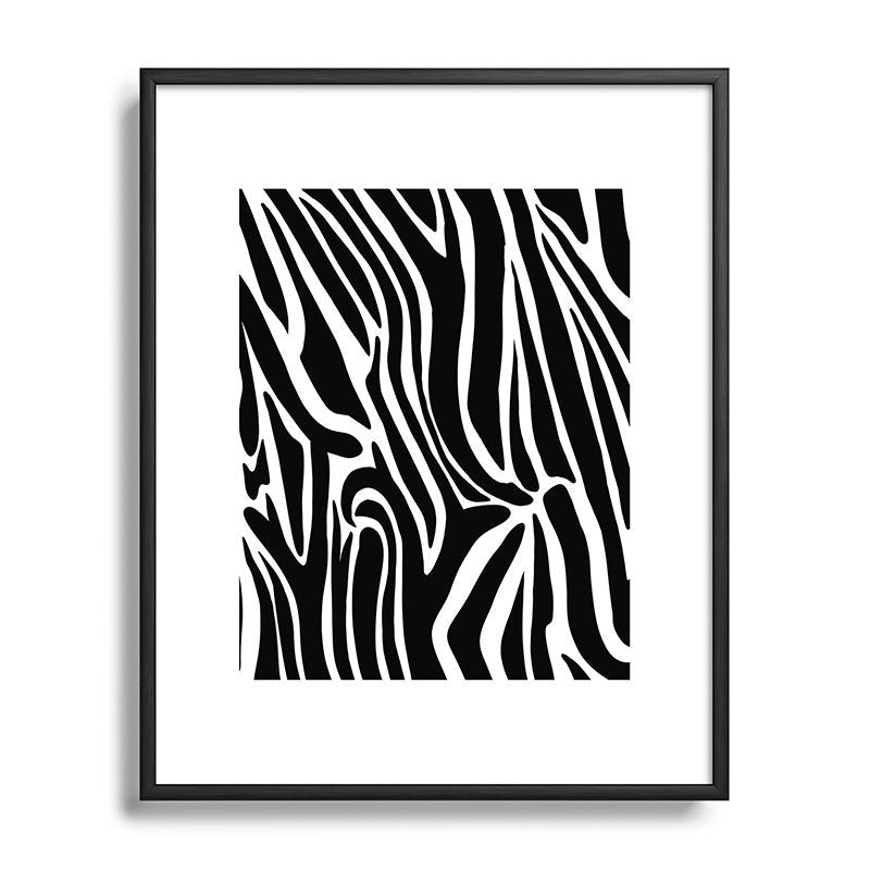 Jennifer Labre Wild Zebra Metal Framed Art Print
