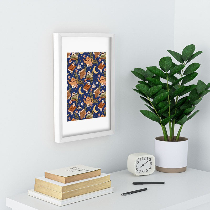 Avenie Moonlit Reading Nook II Recessed Framing Rectangle