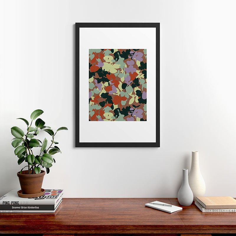 Marta Barragan Camarasa Retro Bloom Medley Framed Art Print