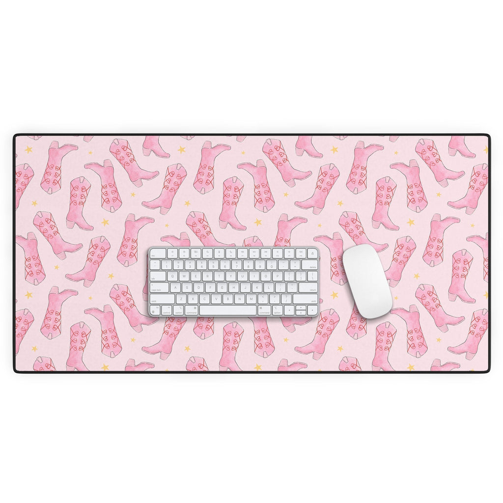 Love_Ryming Stars and Boots Desk Mat