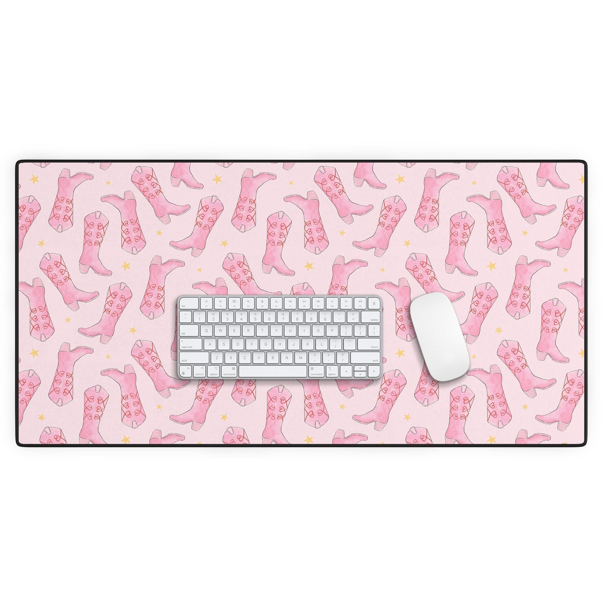 Love_Ryming Stars and Boots Desk Mat