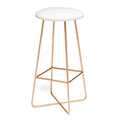 Colour Poems Gingham Plaid Pattern Cloud White Bar Stool