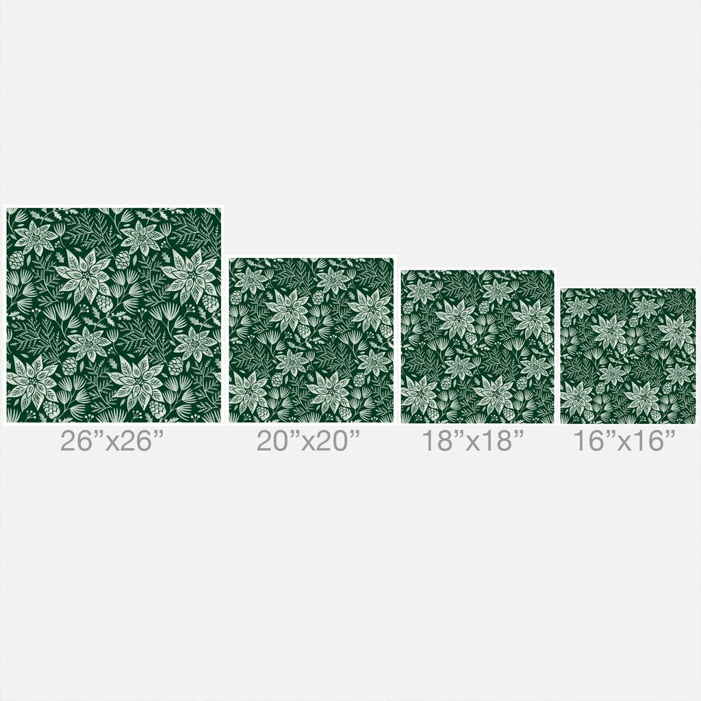 Pimlada Phuapradit Christmas Poinsettia Outdoor Throw Pillow
