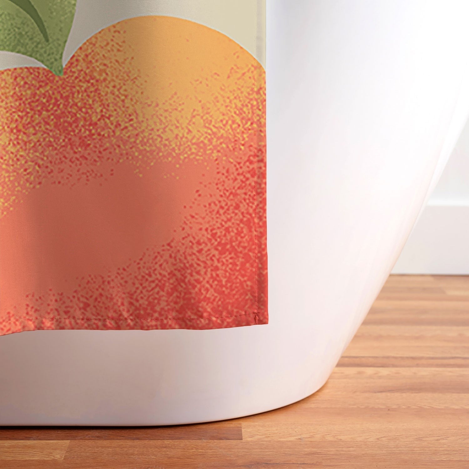 Jessica Molina Peach Pattern Shower Curtain