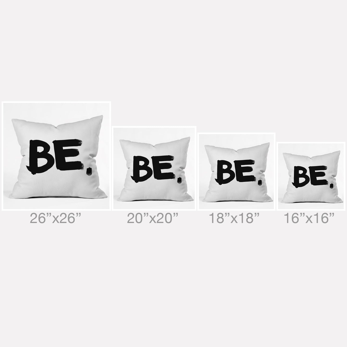 Kal Barteski BE BW Outdoor Throw Pillow