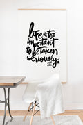 Kal Barteski LIFE IS bw Art Print And Hanger