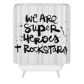 Kal Barteski Superheroes Shower Curtain
