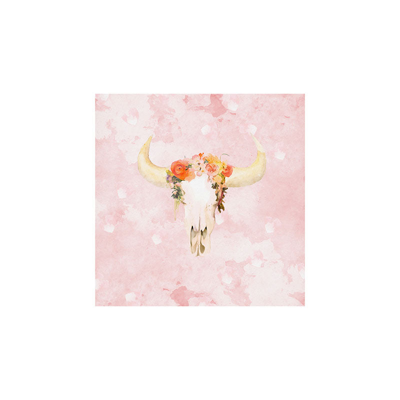 Kangarui Romantic Boho Buffalo Art Print