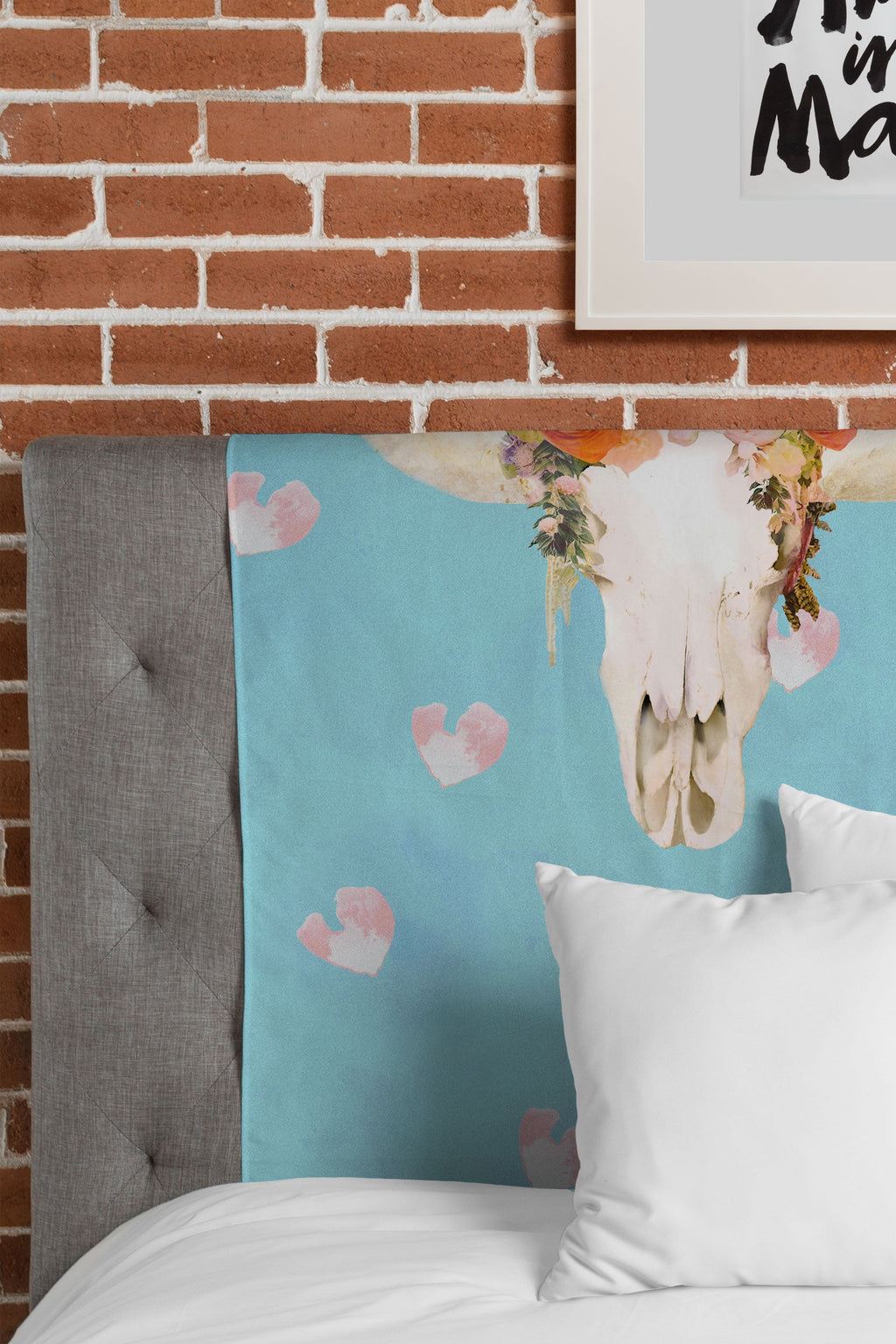 Kangarui Romantic Boho Buffalo II Tapestry