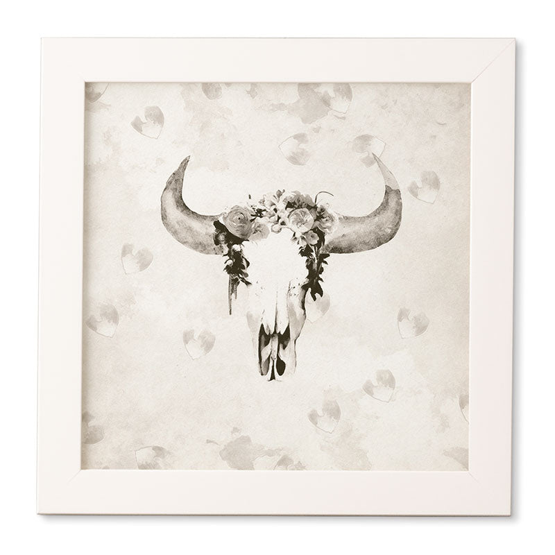 Kangarui Romantic Boho Buffalo III Framed Wall Art