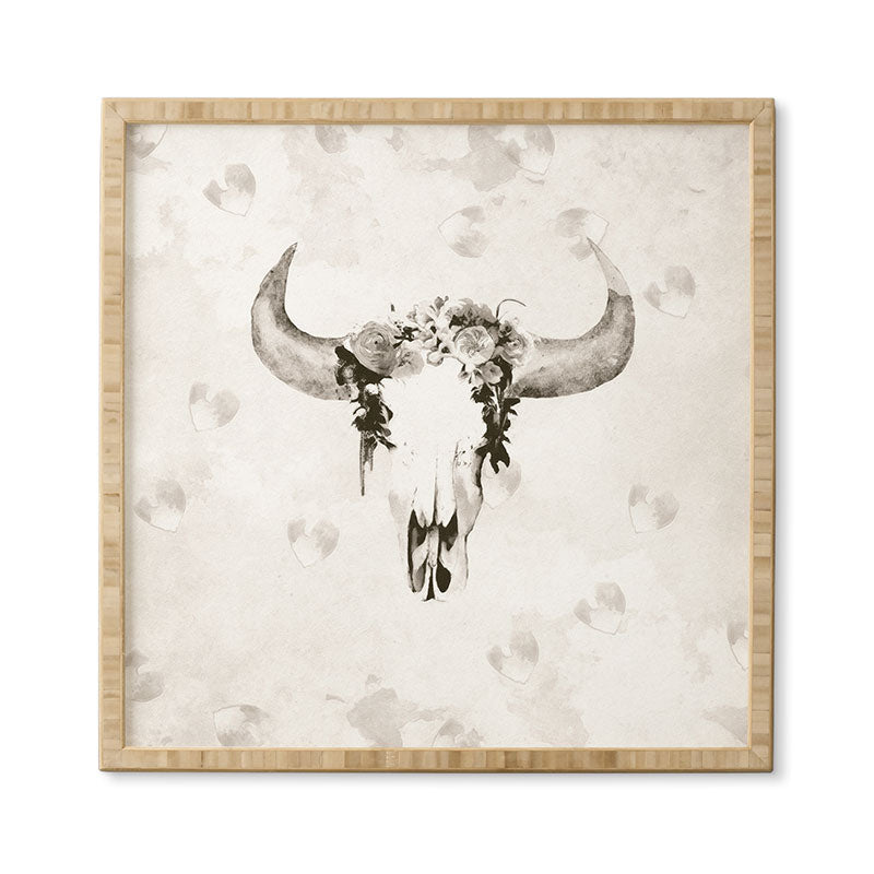 Kangarui Romantic Boho Buffalo III Framed Wall Art