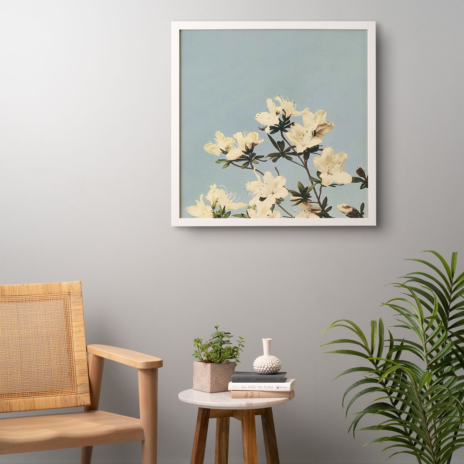 kazegami Japanese Azaleas Framed Wall Art