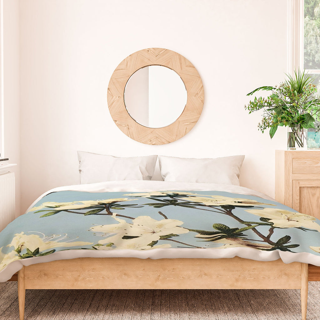 kazegami Japanese Azaleas Duvet Cover