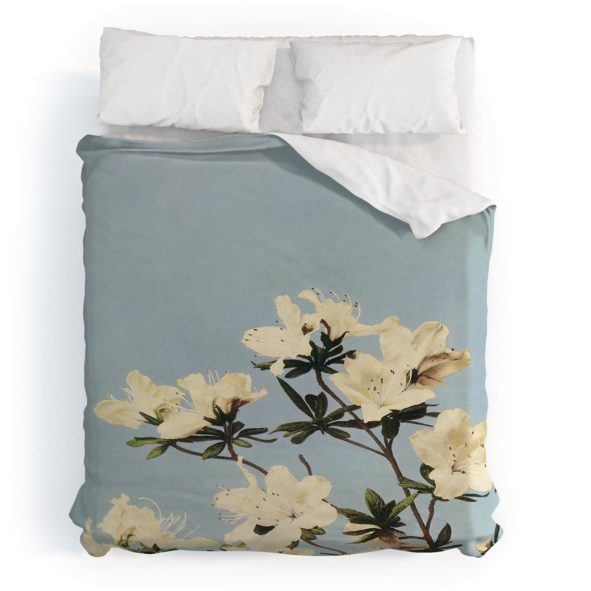kazegami Japanese Azaleas Duvet Cover