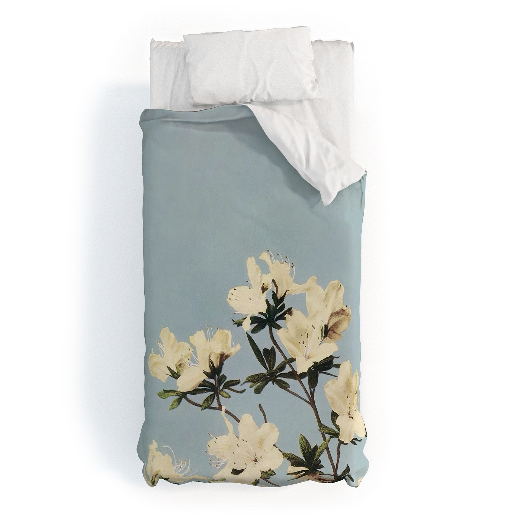 kazegami Japanese Azaleas Duvet Cover