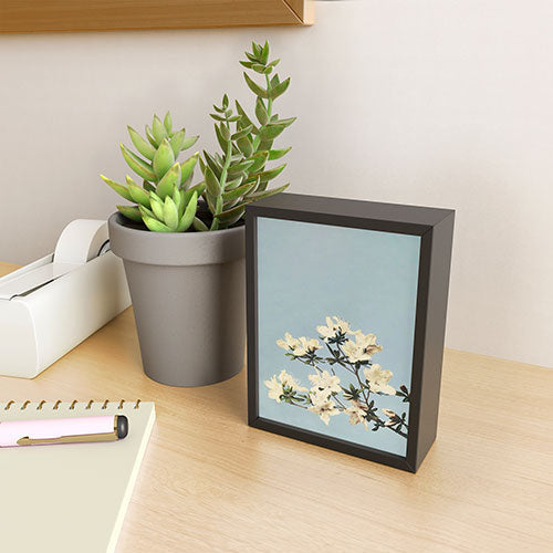 kazegami Japanese Azaleas Framed Mini Art Print