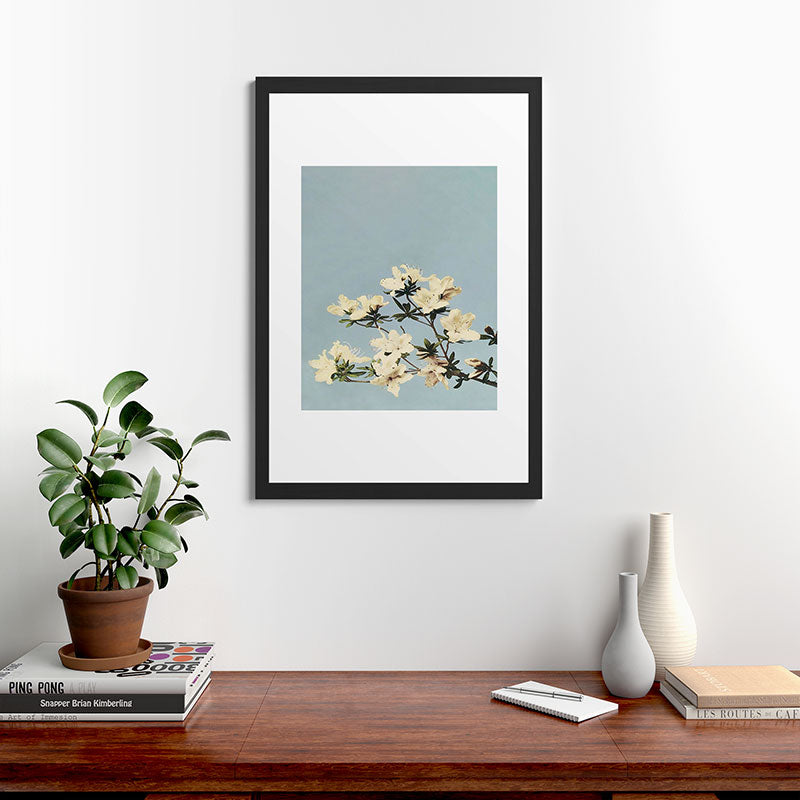 kazegami Japanese Azaleas Framed Art Print