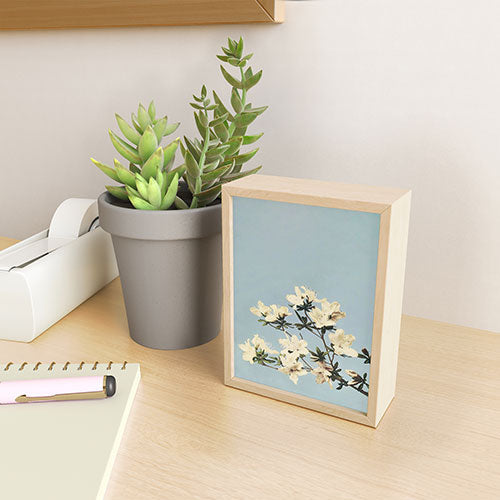 kazegami Japanese Azaleas Framed Mini Art Print