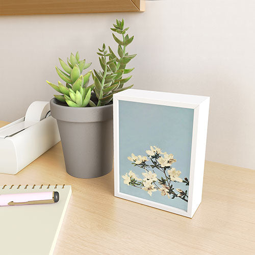 kazegami Japanese Azaleas Framed Mini Art Print
