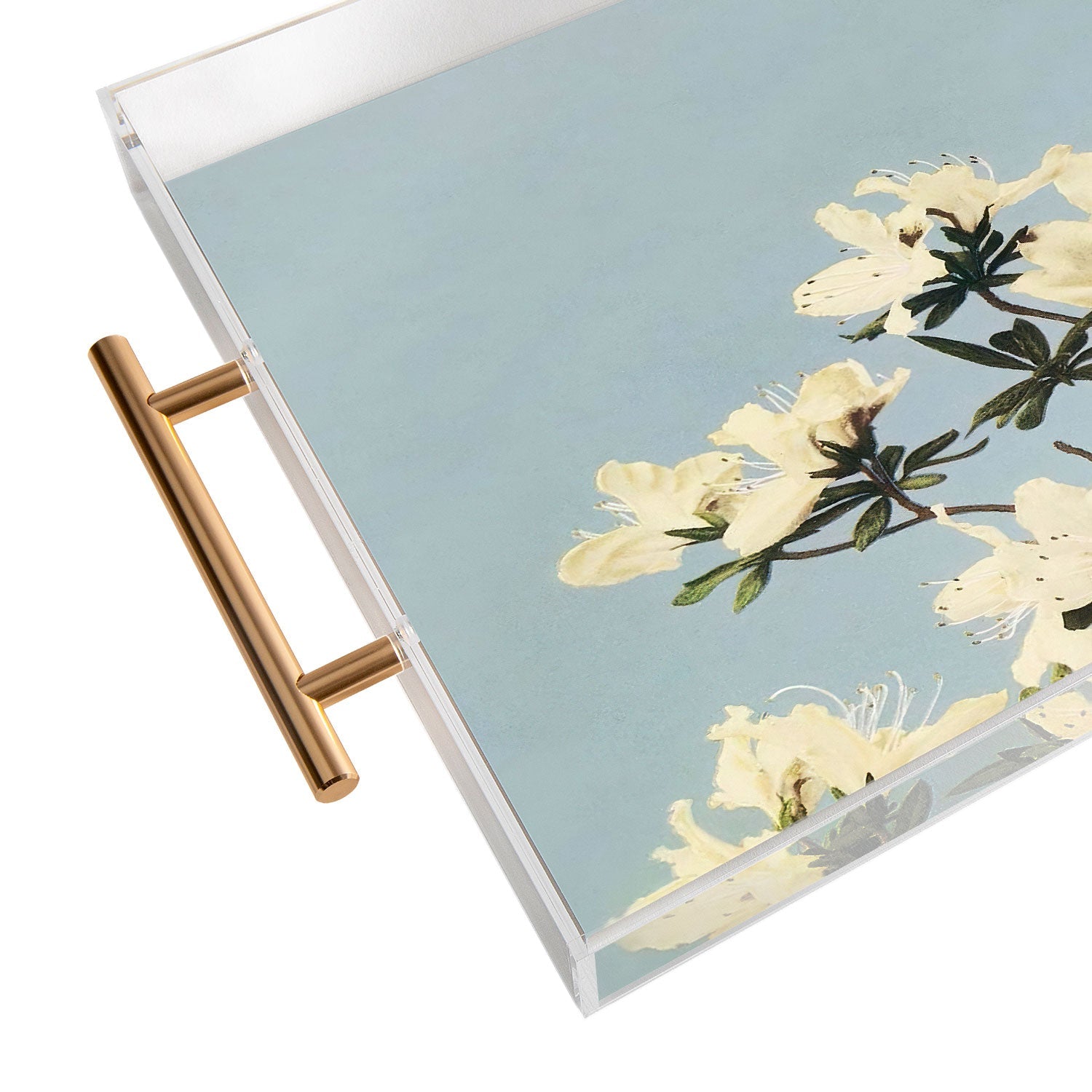 kazegami Japanese Azaleas Acrylic Tray