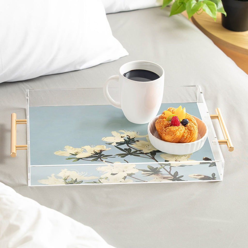 kazegami Japanese Azaleas Acrylic Tray
